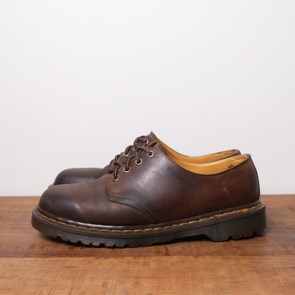 Doc Martens mens oxfords Made in England leather Brown Size 9 - Picture 5 of 11
